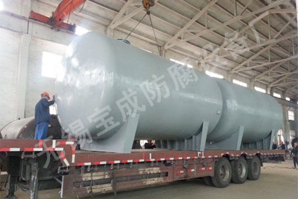 重庆 20立方钢塑复合卧式贮罐出厂